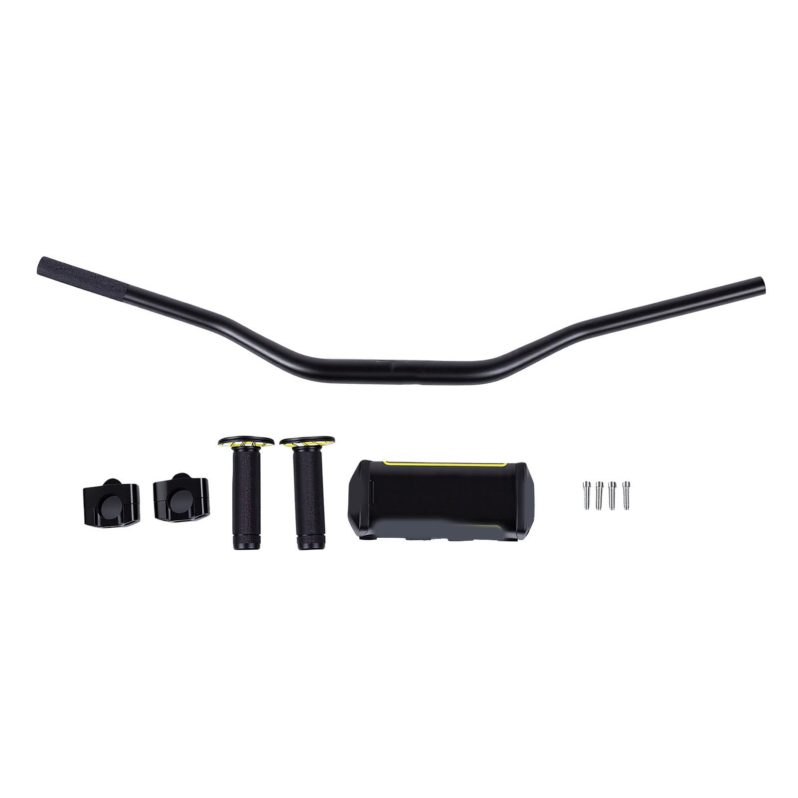 Greensen Kierownica Roweru Terenowego 7/8 Cala 22 Mm Uniwersalna Kierownica ATV, Aluminium 6061 T6 z piankową podkładką Miękkie Uchwyty Zestaw Podpórek, Anodowany Zamiennik dla CRF YZF KXF KLX RMZ