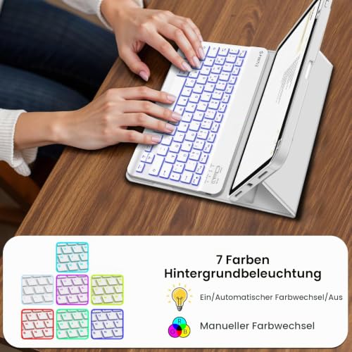 FINTIE Hülle mit Tastatur für iPad A16 11 Generation/10 Gen (11/10.9 Zoll) – Ansicht 3