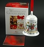 Höhe: etwa 7 cm Hutschenreuther - Weihnachtsglocke 1999 - Glocke Porzellan - NEU - OVP - 1. WAHL