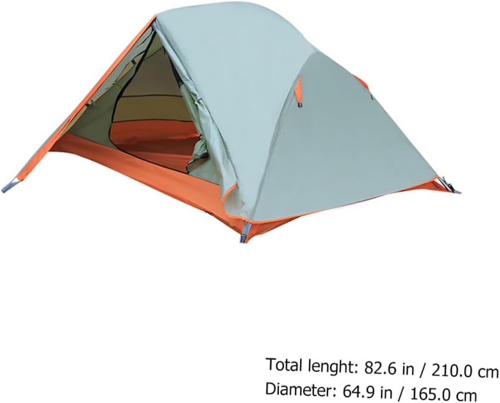 BESPORTBLE Waterproof Double-Layer Camping Tent with Aluminum Poles, Windproof Rain Shelter for Two Persons, Outdoor Travel Tent Suitable for Hiking and Camping
