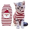 BOBIBI Cat Sweater Christmas Santa Claus Pet ...