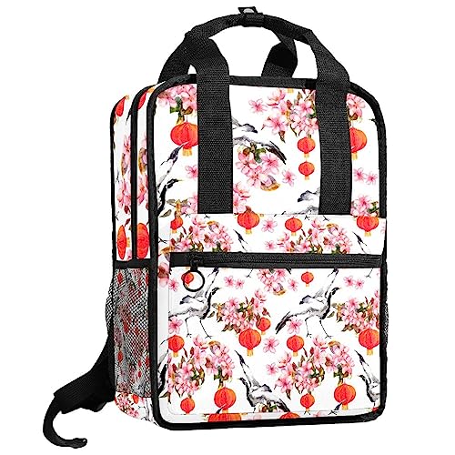 Sacs à dos pour garçons avec lanternes imprimées cartable filles réglable