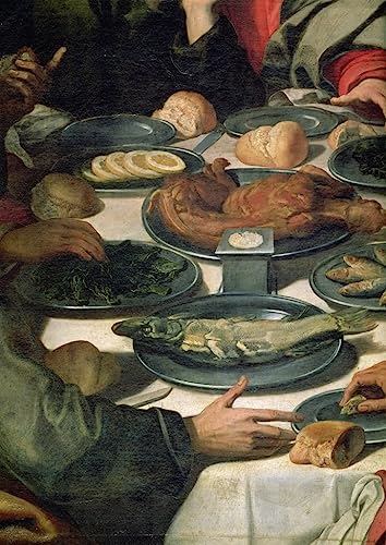 La Dernière Cène tableau d'art de Daniele Crespi, grande impression sur toile de style classique