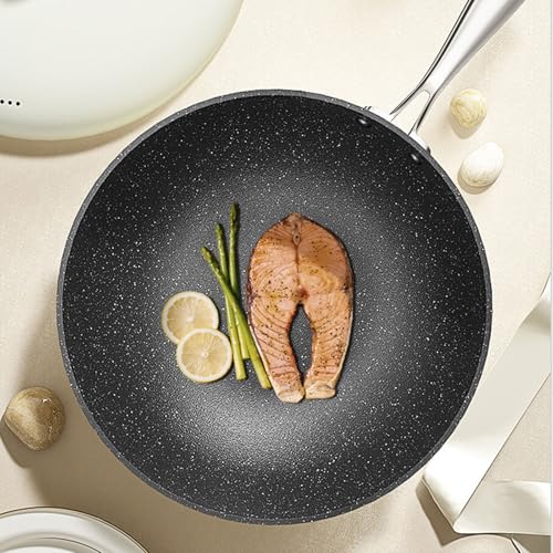 Wok antiadherente 30 cm color blanco miniatura 5