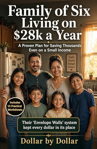Family of Six Living on $28k a Year: A Proven Plan for Saving Thousands Even on a Small Income: Their “Envelope Walls” system kept every dollar in its ... minimalist living & frugal living stories)