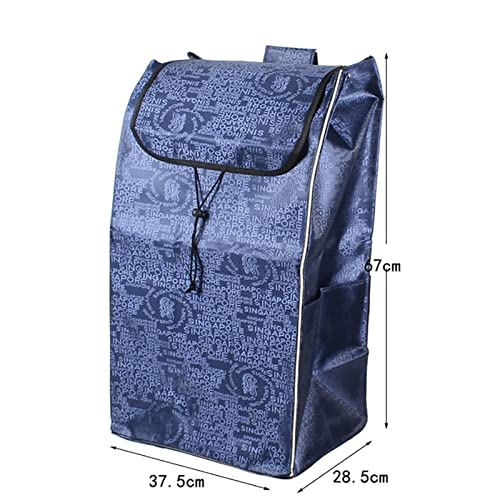 Faltbare Einkaufstrolley Caddy Tasche - Abnehmbare 72 Liter Oxford-Stofftasche, Einkaufstasche/Korb Ersatztasche Für… – Bild 3