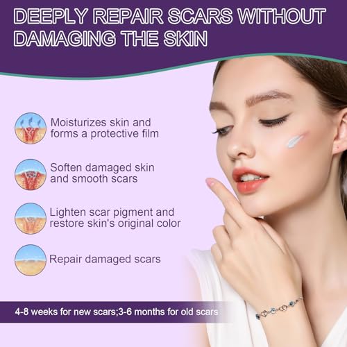 silicone scar cream scar gel - advanced scar gel scar treatment for stretch marks removal old amp new scars surgical scars burns acne c-section keloid scar treatment for women amp men 176oz