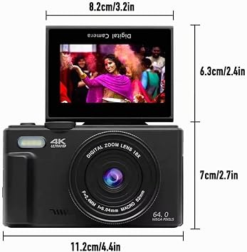 Optinexo 5K Digital Compact Camera (Pink)