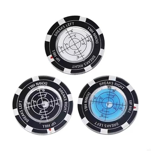 4 Sets Golf Putter Ball Marker - High-Precision Circular Green