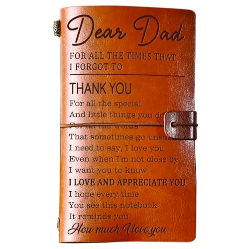 PRSTENLY Gifts for Dad, Dad Gifts Leather Journal, Birthday Valentines Day Fathers Day...