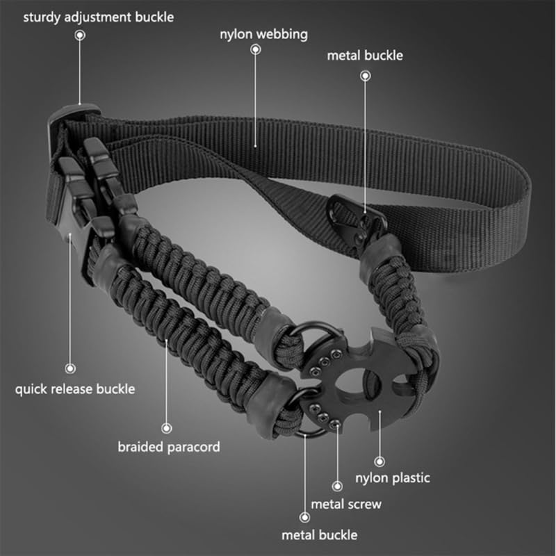 ACEXIER Taktikwaffen Sling 3-Punkt-Bungee-Airsoft-Gewehre Umreifungsgürtel Militärs Jagdteil Dreipunktwaffen Gurt