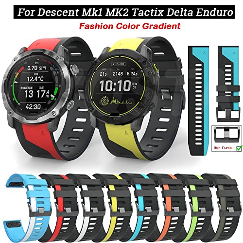 Correa de silicona de liberación rápida para Garmin Fenix 6 6X Pro 5X Easyfit Agate 2