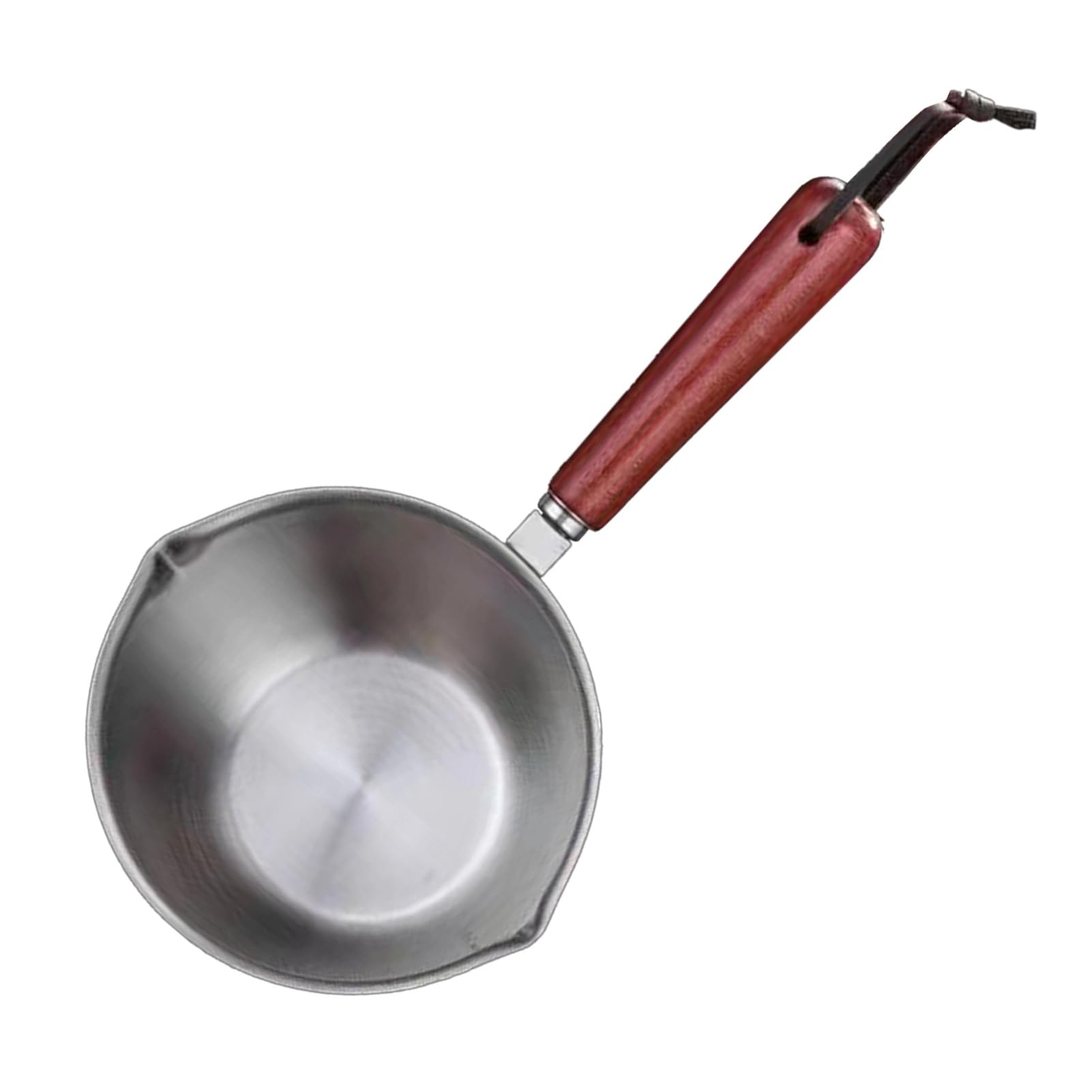 Restokki Mini Milk Warmer Pot Stainless Steel 200ml Anti slip Handle Rustproof Mini Oil Pot Kitchen