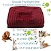 TYMONT Dog Beds Large Sized Dog Orthopedic, Sofa Dog Bed with Waterproof Lining and Nonskid Bottom, Rectangle Washable Dog Bed for Medium Small Dogs and Cats Comfortable (Color : Red, Size : 23 x 18)