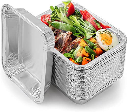 Mamatura Ciotole In Alluminio Piccole [Napoleon Gasgrills] 50 Vassoi Napoleon In Alluminio, Vassoi Raccogli Grassi, Tazze In Gomma, Accessori Per Barb