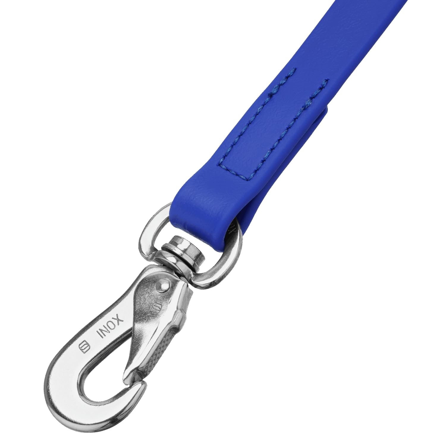 Sprenger BioThane® Hundeleine 3-Fach verstellbar, 2,3 m – extrem reißfest, pflegeleicht, wasserabweisend, für große Hunde, Blau