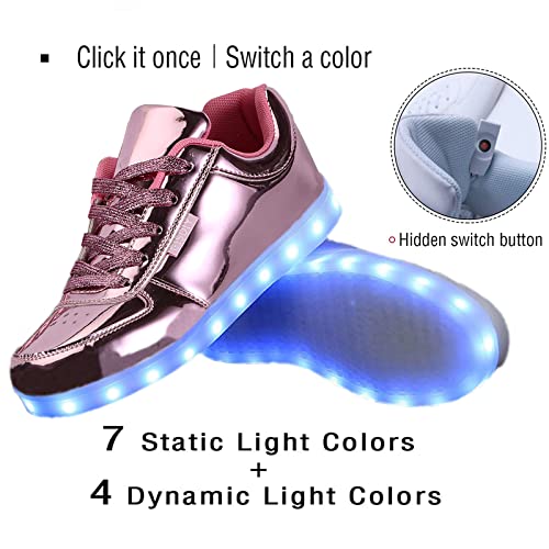 USB Adult Light Up Shoes Rechargeable Flashing Low Top LED Shoes Unisex Sports Dancing Sneakers2