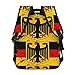 SEOCKA Germany Coat Of Arms German Flag Casual Backpack Travel Pack Bag Laptop Backpacks With Side Pockets Front Zipper Pockets Bookpack Daypack Picnic Rucksack Computer Bag