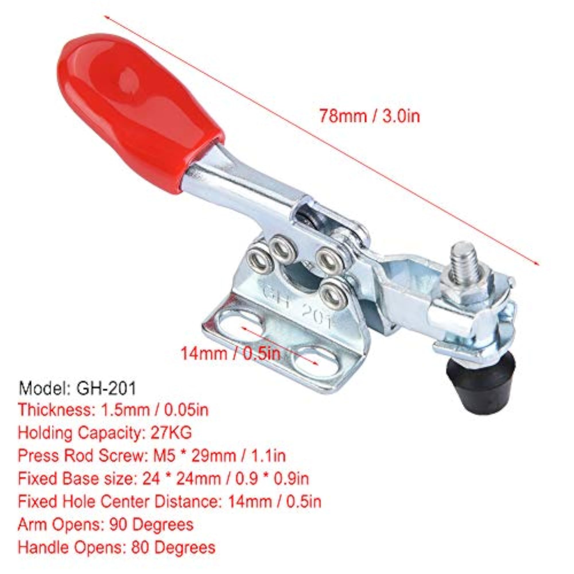 Iron Galvanized Vertical Clamp Hand Tool