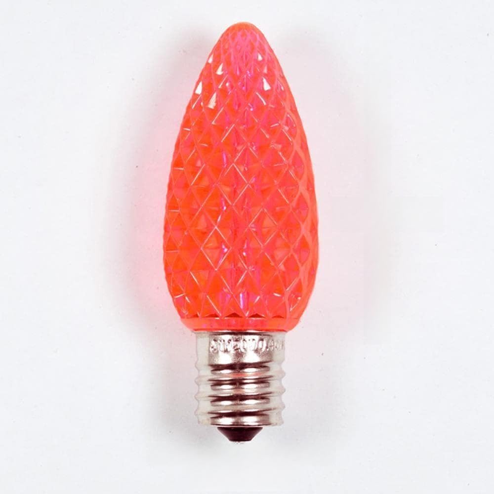 fantado Single Replacement Pink 5 LED C9 Faceted Christmas Light Bulb E17 Base by PaperLanternStore com