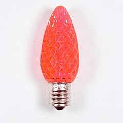 fantado Single Replacement Pink 5 LED C9 Faceted Christmas Light Bulb E17 Base by PaperLanternStore com