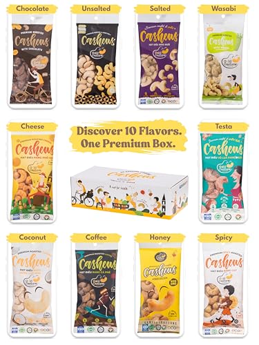 Image of Cashews Roasted Lightly Salted - Snacks for Adults, Whole Nut (No Mixed), Oil Free, Farm Fresh, Plant Based Protein, Promote Heart Health & Weight Loss, Only Nuts & Sea Salt, 17.64 oz (Pack of 1) (10 Flavors)