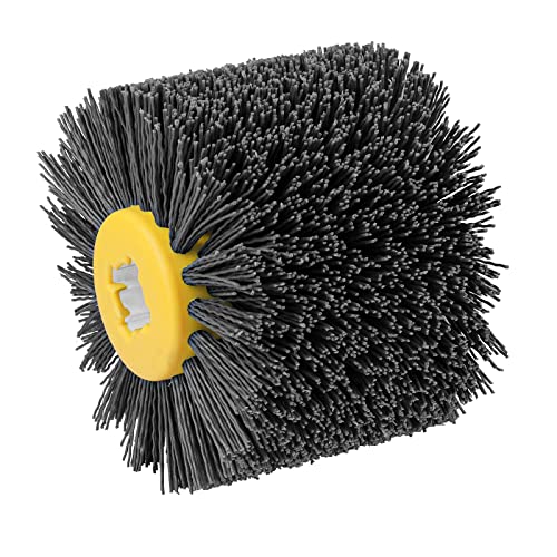 Shineboc - Shineboc Sanding Brushes 240 Grit, 120x100mm Abrasive Brushes, Polishing Brush for Woodworking, Grit Brush Nylon Brush Bristle Brushes for Satin Finishing Machine Wire Drawing Wheel