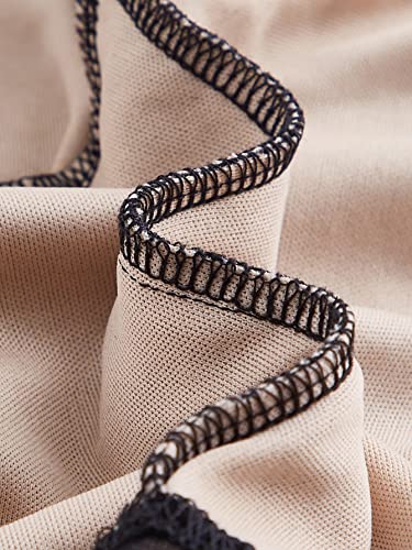 Mulheres Tops Gola Quadrada Manga Dividida busto franzido Aglomerado Malha (Color : Black, Size : CH