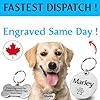 UNIIKA (2X PACK) Personalized Custom Dog Tags Engraved Pet Canada (Lifetime Replacements) - Medaille Pour Chien et Chat Personnalisée, Deep Engraved on Both Sides (Small, Silver) (Gold, Round) #1