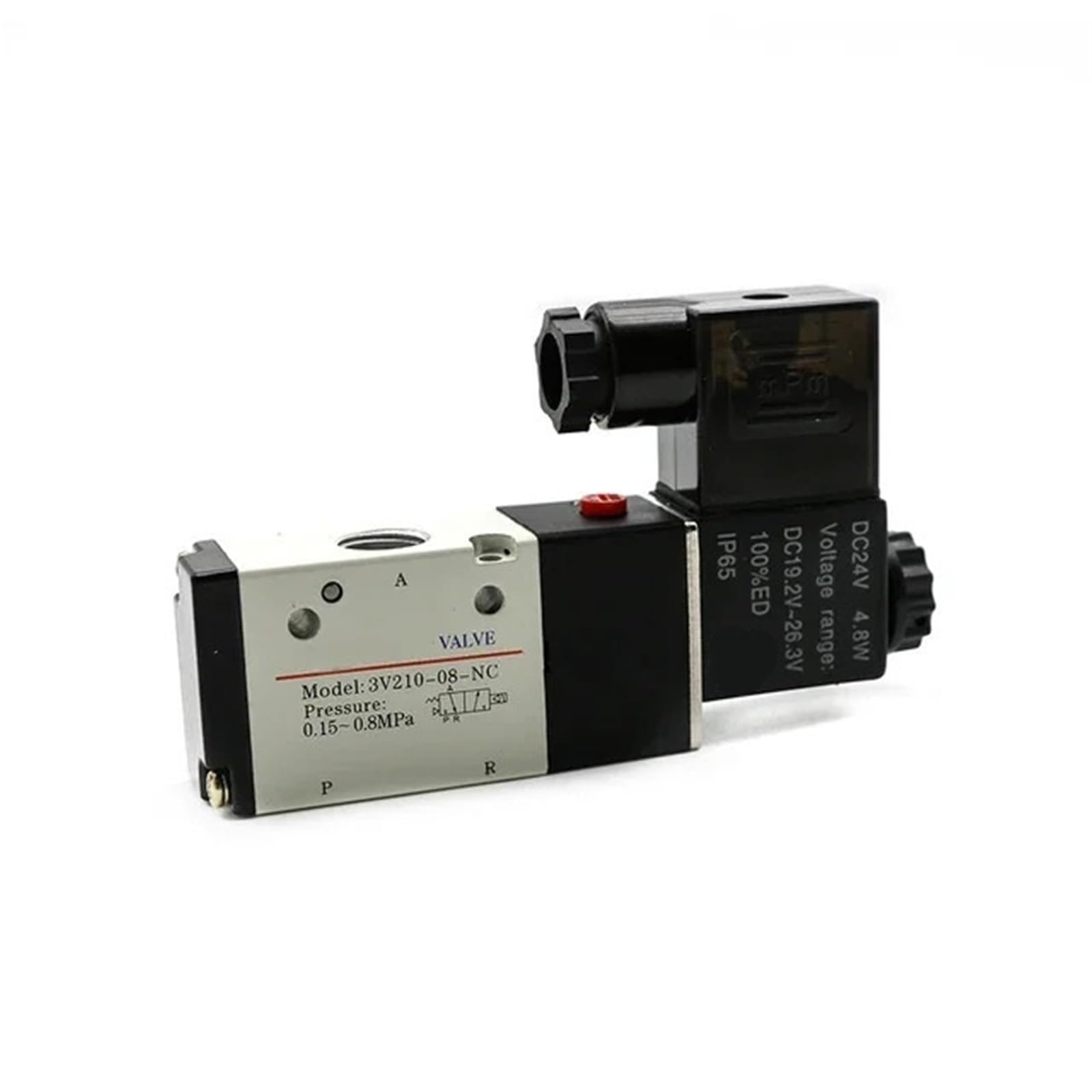 Vanne magnétique 3V210-08 AC 220V à commutation rapide pour air