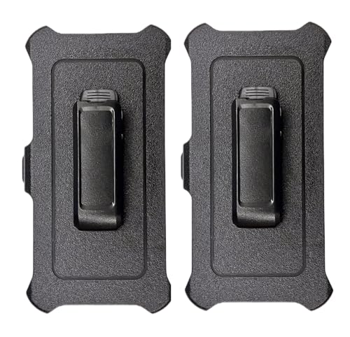 2 Pack Replacement Belt Clip Holster for OtterBox Defender Series Case Apple iPhone 15,iPhone 15 Pro (6.1')