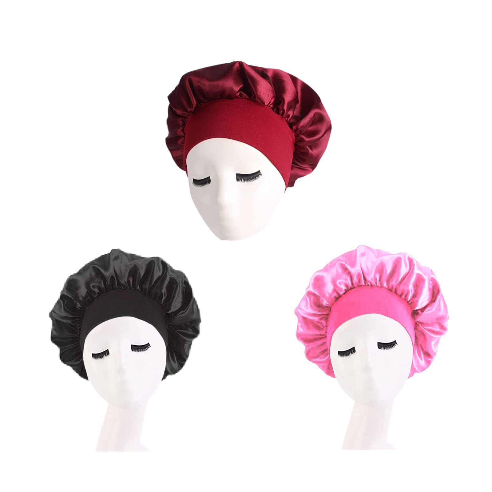 Silk Satin Bonnet for Sleeping, Hair Bonnets for Black Women, Silk Hair Wrap for Sleeping, Satin Bonnet for Sleeping