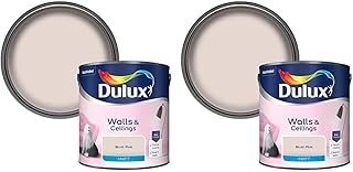 Dulux Walls & Ceilings Matt Emulsion Paint, Blush Pink, 2.5 Litres (Pack...