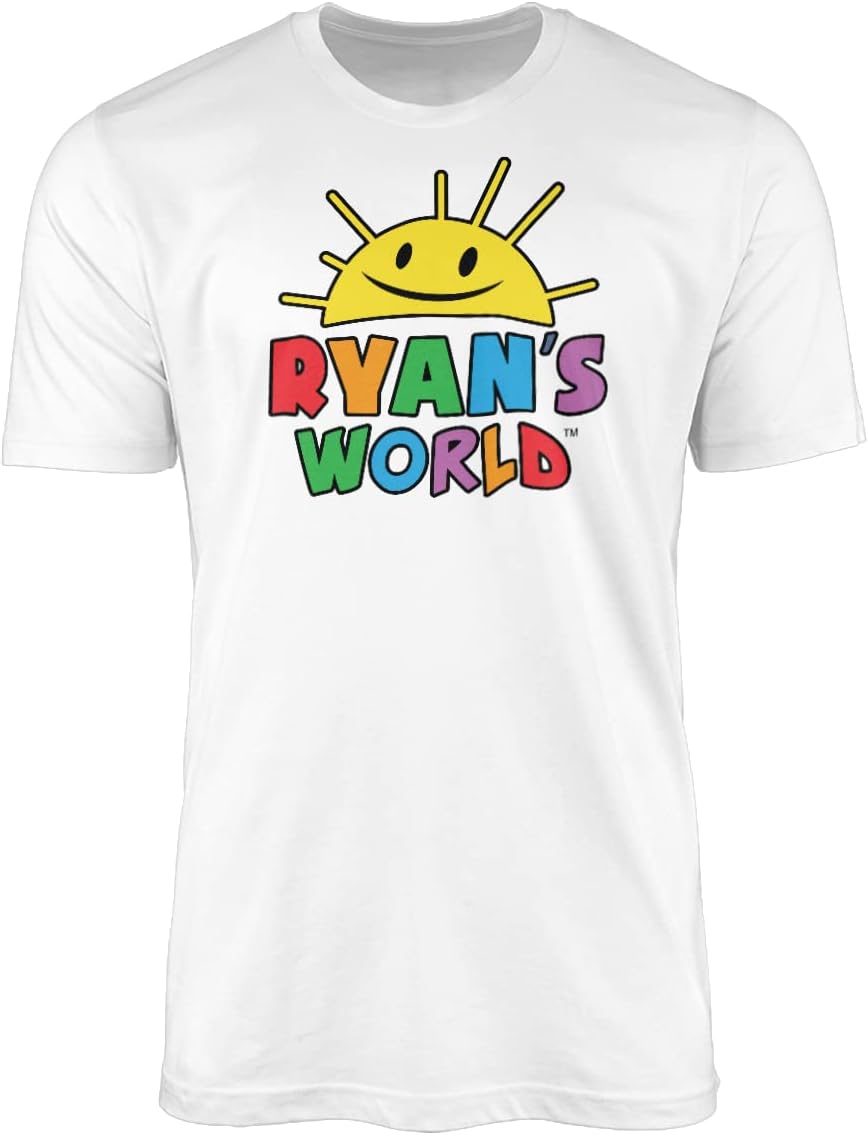 682 Designs Ryan's World YouTube Merch Ryan Toys Review Kids T-Shirt (9-11 Years, White)