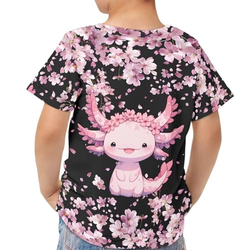 Image of JEOCODY Boys Girls Graphic Tees Funny 3D Printed Short Sleeve T-Shirts 3-16T