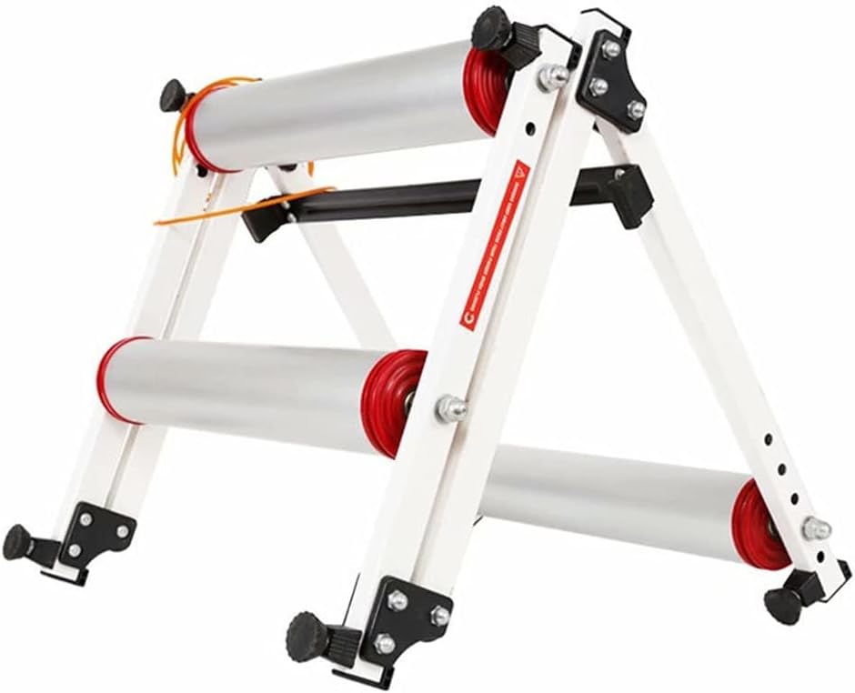 bike stand for indoor riding Bicycle Training Stand Platform, Indoor Foldable Aluminum Alloy Silent Turbo Trainer, Mountain Road Bike Cycling Roller Trainer Stand, For 26-29" & 700C Wheels(Silver)