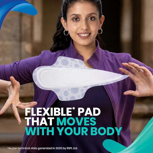Image of Proease Go XXL Sanitary Pads for Women | 40 XXL Pads | For Heavy Flow | 35% Wider Back | Longest Lasting Protection Even on Day 2 of Periods | 40% More Absorption | Super Saver Pack | Ultra Thin