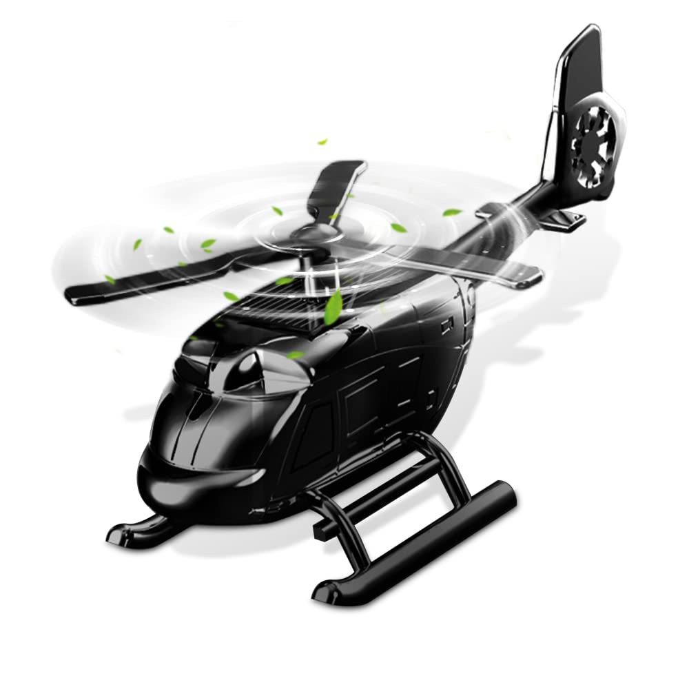 Uneeruiqy Car Fragrance Diffuser Ornament, Solar Airplane Car Freshener, Desk Ornaments Decoration for Office Home New Year Gift