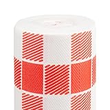 Du Und Ich Vorg. 120Cm (20 Ser.) Vichy Rot 55 G/M2 0,40X24 M Weiss Airlaid - 6 Un.