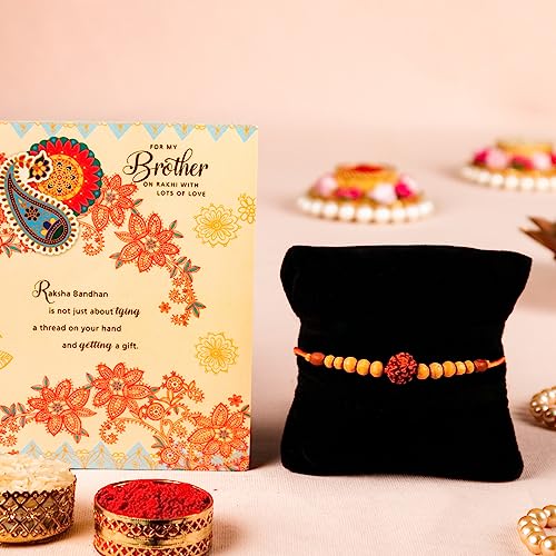 Image of ARCHIES Rakhi Collection For Rakshabandhan | Rakhi For Brother | Rakhi for Bhaiya and Bhabhi | Rakhi Combo Gift Hamper (CELEBRATED-TRADITIONAL STYLE RAKHI COMBO)