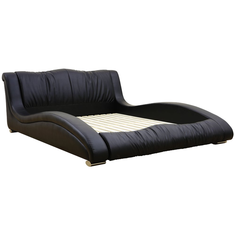 Amazon｜アルモニア (Armonia) ベッド ベッドフレーム 流線形【D-001