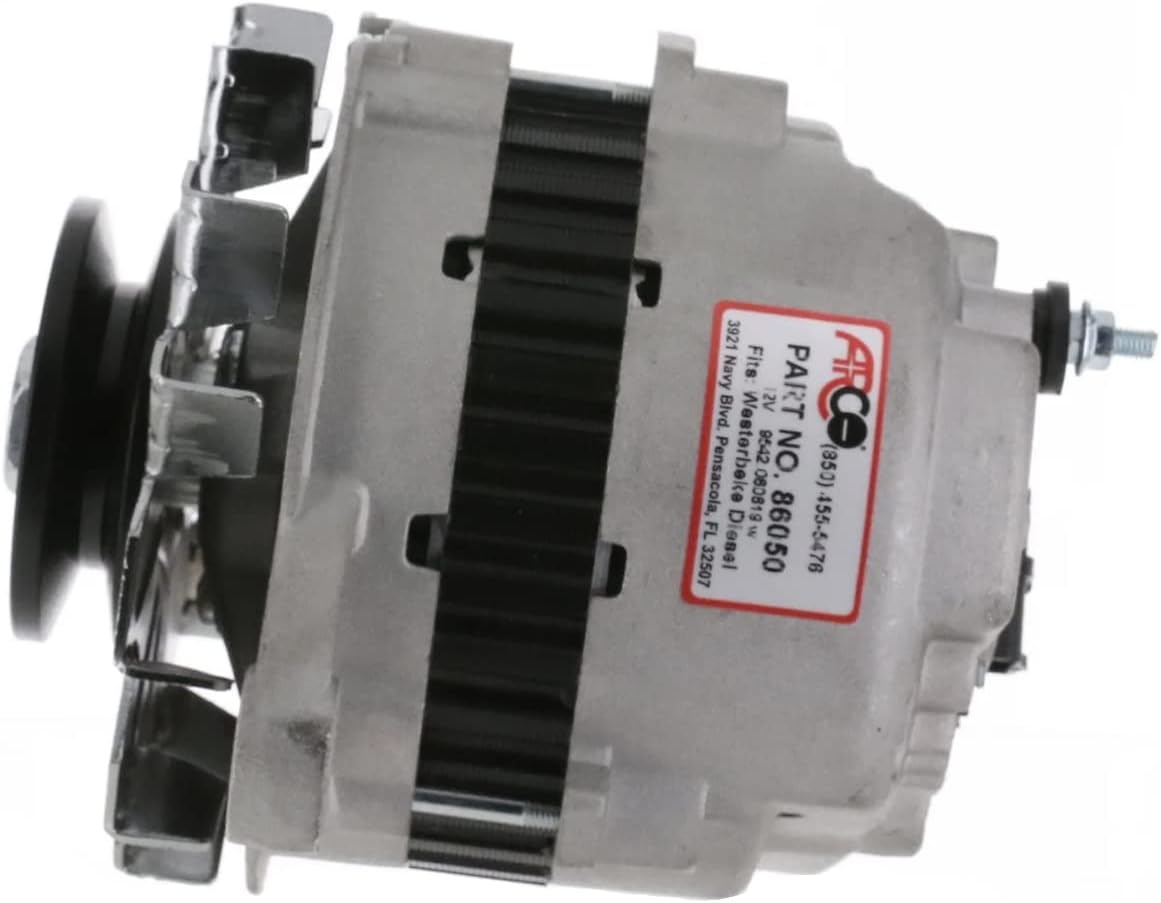 Arco Marine 86050 Replacement Alternator, 12V, 50A Westerbeke Diesel 30594