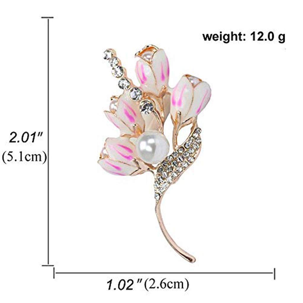 Broche de Flores de Perlas de Diamantes, Broche de Diamantes de imitación de Cristal, joyería, Vestido, Bufanda, Chal, Accesorios