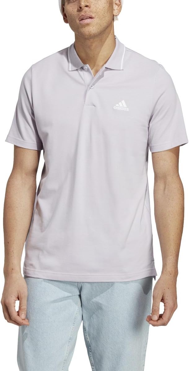 adidas Mens Aeroready Essentials Pique Small Logo Polo Shirt