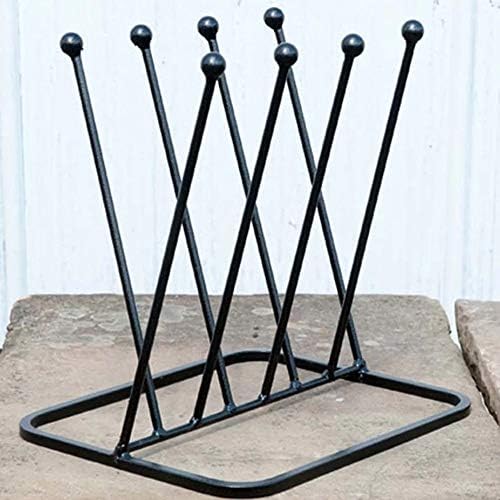 ARSUK welly boot rack, Strong wellington boot stand outdoor, Cast iron welly rack outdoor, Rustproof wellington boot rack, Wellie boot holder & storage