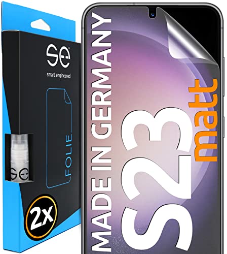 2x se 3D SCHUTZFOLIE Entspiegelt für Samsung Galaxy S23 Anti-Staub 100% Fingerabdruck & FaceID kompatibel einfache blasenfreie Installation Ultra-Klar Stoß-Kratzfest aus Deutschland