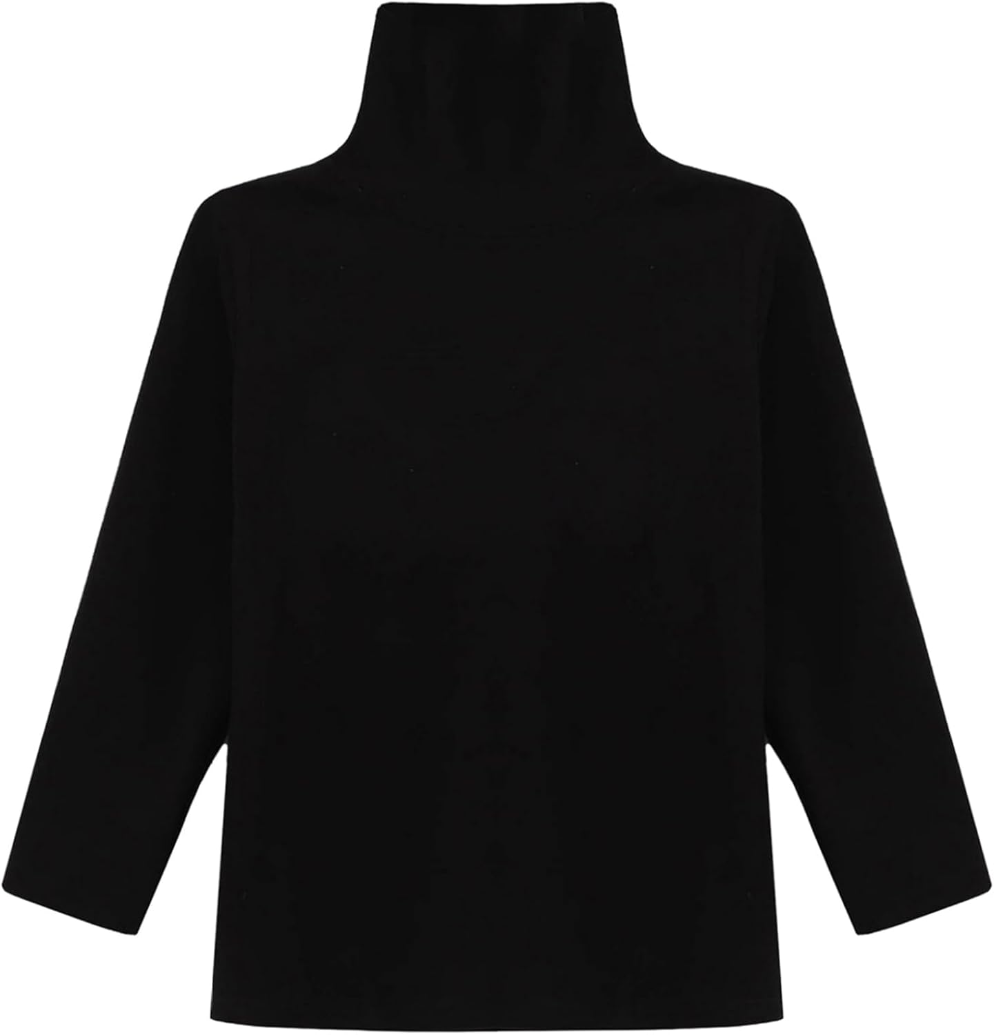 Little Big Girls High Neck Fleece Top Printed Long Sleeve Thermal Winter Shirt