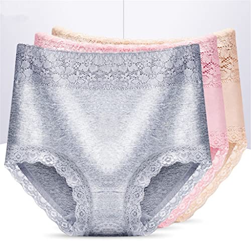 Short taille haute sans couture femme coton culotte dentelle
