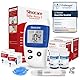 sinocare Blutzuckermessgerät, Glucose Monitor mit Blutzuckerteststreifen 100, Schmerzfrei Schnell Blutzucker-Alarm Lampe, mg/dL