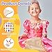 Yuanan 18PCS Princess Fairy Wands Kit, Fairys Wand Kit Unfinished Star Princess Fairy Wands Princesses with 9 Stickers Make Your Own Wand Party Halloween Cosplay Party Favors-6 Styles White